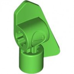LEFT BASE PLATE 2X3, W/ CROSS HOLE: {ярко зелен}