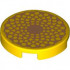 FLAT TILE 2X2, ROUND, NO. 1357: {ярко жълт}