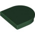 TILE 2X2, 1/2 CIRCLE: {земно зелен}