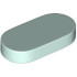 TILE 1X2, 1/2 CIRCLE: {аквамарин}