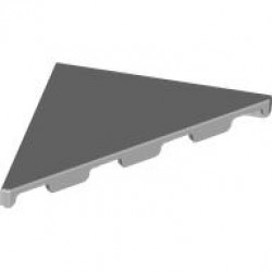 TILE 4X4, W/ DEG. 45 CUTOUT: {умерено каменно сив}