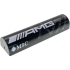 Slope, Curved 1 x 4 x 2/3 Double with White 'AMG' and 'MSC' Logos and Silver Dots Pattern Model Right Side: {черен}