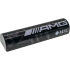 Slope, Curved 1 x 4 x 2/3 Double with White 'AMG' and 'MSC' Logos and Silver Dots Pattern Model Left Side: {черен}