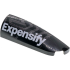 Slope, Curved 4 x 1 Right with White 'Expensify' Logo and Silver Dots Pattern: {черен}