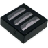 Tile 1 x 1 with Silver and Dark Silver Air Vent Pattern: {черен}