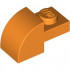 BRICK, 1X2X1, BOW, W/ CUTOUT: {ярко оранжев}