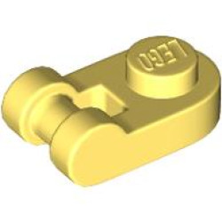 PLATE 1X1 ROUND W/ 3.2 SHAFT: {студено жълт}