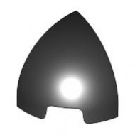 1/4 SPHERE 1X1X1: {черен}