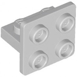 PLATE 1X2, W/ 1.5 PLATE 2X2, CENTERED: {умерено каменно сив}
