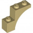 BRICK, 1X3X2, ARCH: {тухлено жълт}
