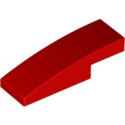 BRICK 1X3X2/3, BOW: {ярко червен}