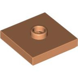PLATE 2X2 W 1 KNOB: {нуга}