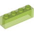 BRICK 1X4 W/O PINS: {прозрачно ярко зелен}