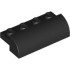 BRICK, 2X4X1, BOW, W/ CUTOUT: {черен}