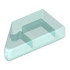 TILE 1X2, DEG. 45, CUT, RIGHT: {прозрачно светло син}