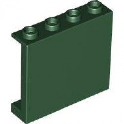 WALL ELEMENT 1X4X3, ABS: {земно зелен}