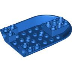 ROOF TILE 6X8, INV. DEG. 45 W/ BOW: {ярко син}