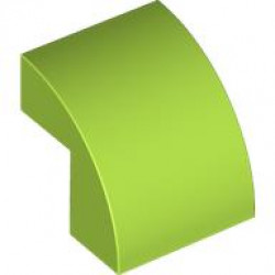 BRICK 2X2X1 2/3, BOW W/ CUTOUT: {ярко жълто-зелен}