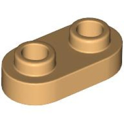 PLATE 1X2, ROUNDED, NO. 1: {умерен тан}