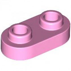 PLATE 1X2, ROUNDED, NO. 1: {светло пурпурен}