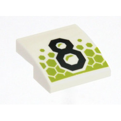 PLATE, W/ BOW 2X2X2/3, NO. 117: {бял}