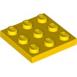 PLATE 3X3: {ярко жълт}