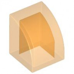 BRICK 1X1X1, BOW: {прозрачно ярко оранжев}