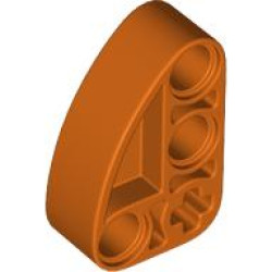 SHELL 3X1X2, W/ CROSS HOLE, NO. 1: {червеникаво-оранжев}