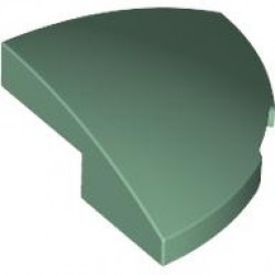 BRICK, 2X2X2/3, 1/4 SPHERE, W/ CUTOUT: {пясъчно зелен}