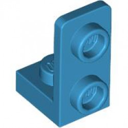 PLATE 1X1, W/ 1.5 PLATE 1X2, UPWARDS: {тъмно небесносин}