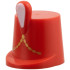 Minifigure, Headgear Hat, Imperial Guard Shako with White Feather Plume and Gold Braided Chevron Pattern: {ярко червен}