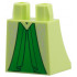 Lower Body, Skirt with Bright Green Ruffles, Silver Leaf Filigree Pattern: {пролетно жълто-зелен}