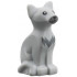Cat, Seated with Black Eyes, Dark Bluish Gray Muzzle and Fur Pattern: {умерено каменно сив}