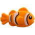 Fish with Black Eyes, White Stripes (Clownfish) Pattern: {ярко оранжев}