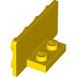 PLATE 1X2, W/ 1.5 PLATE 2X4, UPWARDS: {ярко жълт}