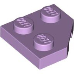 PLATE 2X2, CORNER, 45 DEG.: {лавандулов}