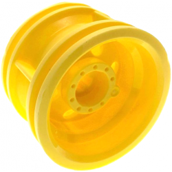 Wheel 30.4mm D. x 20mm with No Pin Holes and Reinforced Rim: {студено жълт}