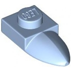 PLATE 1X1 W/TOOTH: {светло кралско син}
