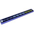 Tile 1 x 8 with White Spaceship Launching from Planet with Blue Violet, Bright Light Blue, and Lime Exhaust Arrows Pattern: {синьо виолетов}