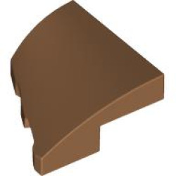 PLATE 2X2X2/3, HALF BOW W/ CUT, RIGHT: {умерен нуга}
