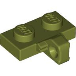 PLATE 1X2 W. STUB/VERTICAL: {маслинено зелен}