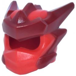 Minifigure, Headgear Helmet with Molded Dark Red Crests, Barbs, and Knot Pattern: {ярко червен}