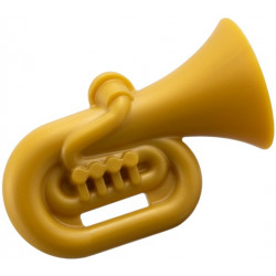 Minifigure, Utensil Musical Instrument, Tuba: {топло златист}