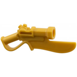 Minifigure, Weapon Steampunk Gun Blade: {топло златист}