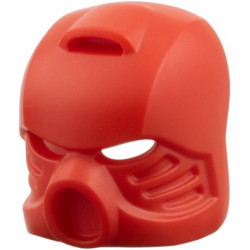 Minifigure, Headgear Helmet Mask, Bionicle Hau: {ярко червен}
