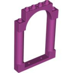 WALL 1X6X7, W/ ARCH: {ярко червеникаво-виолетов}