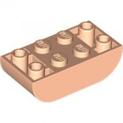 BRICK 2X4, INVERTED, OUTSIDE BOW: {светло нуга}