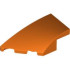 BRICK 2X4X1, HALF BOW W/ CUT, LEFT: {червеникаво-оранжев}