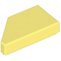 TILE 1X2, DEG. 45, CUT, RIGHT: {студено жълт}