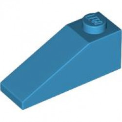 ROOF TILE 1X3/25°: {тъмно небесносин}